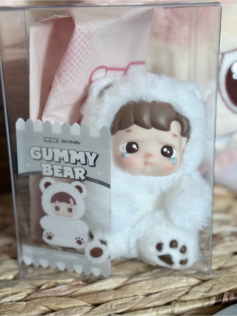 POP MART HACIPUPU Gummy Bear Series “Latte Flavor” Secret Plush Keychain